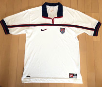 1998 U.S Home White Retro Soccer Jersey