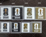 橡胶 儿童 FIFA WORLD CUP 2026 Rubber Kids Patch Right Patch 右臂章 白底黑字 (You can buy it alone OR tell us which jersey to print it on. )