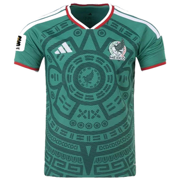 2026-27 Mexico 1:1 Quality Home Green Fans Soccer Jersey (Have Right Patch 有右臂章 白底黑字）