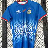 2026/27 Congo DR Home Blue Fans Soccer Jersey 民主刚果 (Have Right Patch 有右臂章 黑底白字）