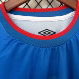 2026/27 Congo DR Home Blue Fans Soccer Jersey 民主刚果 (Have Right Patch 有右臂章 黑底白字）