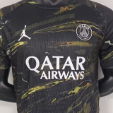 D.Doué #14 PSG x Labubu Dark Night Edition Black Player Version Jersey 2025/26 拉布布字体 ★★