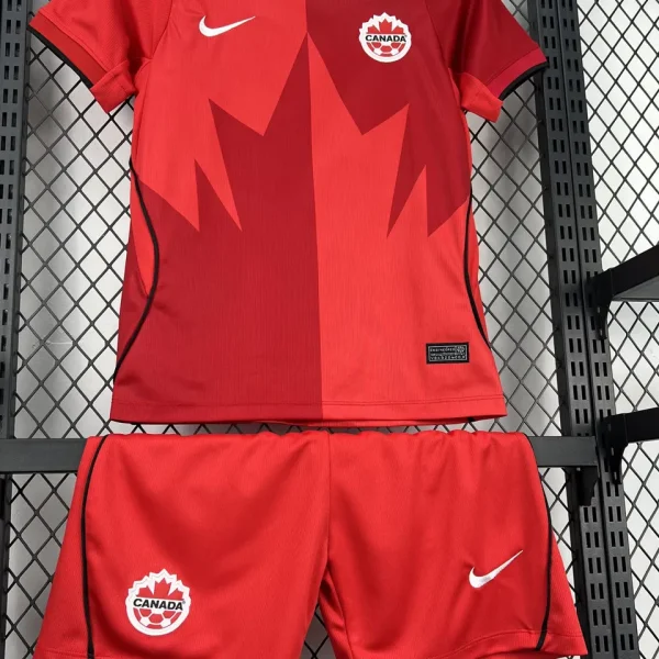 2026/27 Canada Home Red Kids Soccer Jersey