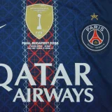 2025/26 PSG 1:1 Quality Home Blue Fans Soccer Jersey