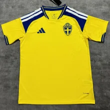 2026/27 Sweden Home Yellow Fans Soccer Jersey