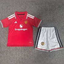 2026/27 M Utd Home Red Kids Soccer Jersey