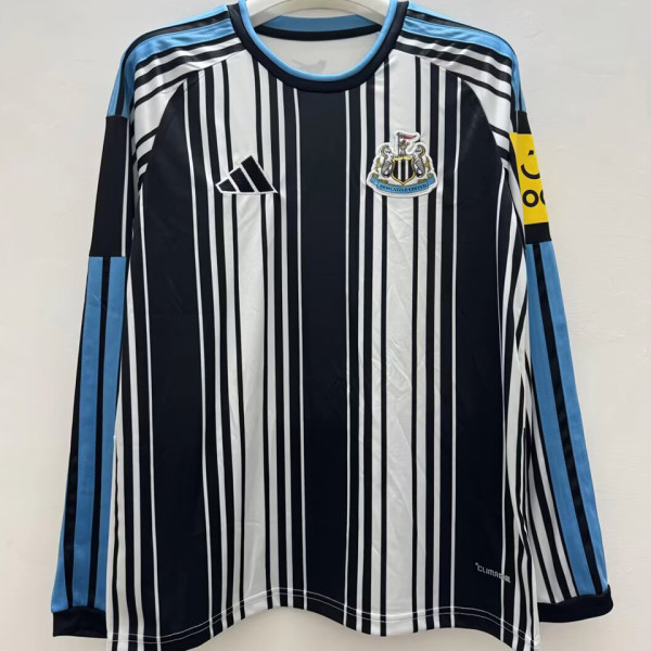 2026/27 Newcastle Home Fans Long Sleeve Soccer Jersey