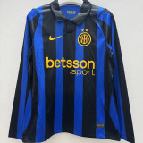2026/27 In Milan Home Fans Long Sleeve Soccer Jersey