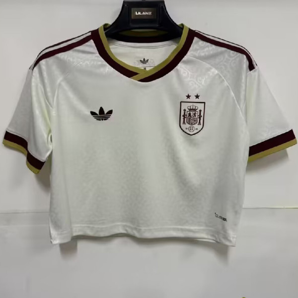 2026/27 Spain Away White Women Soccer Jersey 女  （2 Stars 2星）