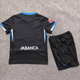 2026/27 Deportivo La Coruna Away Black Kids Soccer Jersey