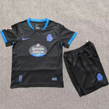 2026/27 Deportivo La Coruna Away Black Kids Soccer Jersey