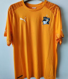 2014 Ivory Coast Home Orange Retro Soccer Jersey