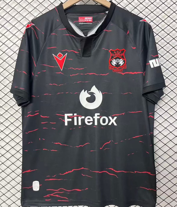 2026/27 Wrexham Away Black Fans Soccer Jersey 雷克瑟姆