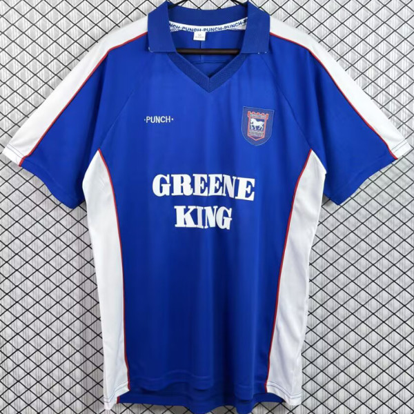 1999/2001 Ipswich Town Home Blue Retro Soccer Jersey