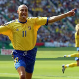 2002 Sweden Home Yellow Retro Soccer Jersey