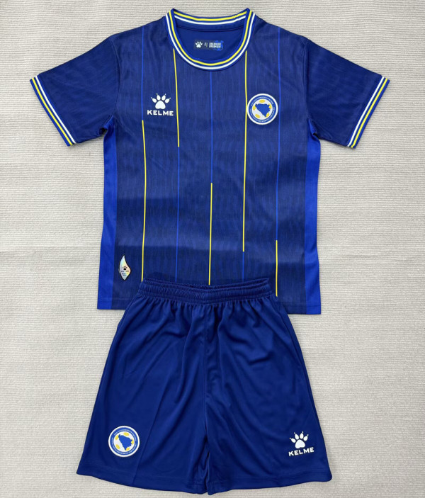 2026/27 Bosnia-Herzegovina Home Blue Kids Soccer Jersey 波黑