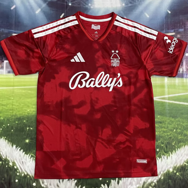 2026/27 Nottingham Forest Home Red Fans Soccer Jersey 带胸前广告