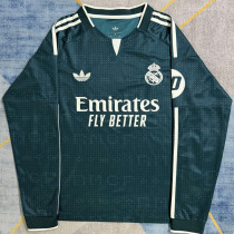 2026/27 RM Away Green Fans Long Sleeve Soccer Jersey