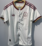 2026/27 Spain Away White Baseball T-Shirt