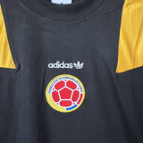 2026/27 Columbia Black Cotton Retro Style T-shirt