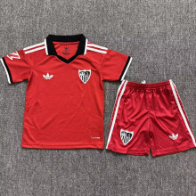 2026/27 Sevilla FC Away Red Kids Soccer Jersey