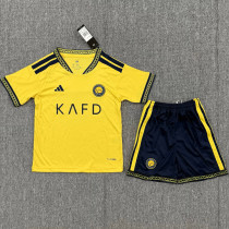 2026/27 Al Nassr Home Yellow Kids Soccer Jersey