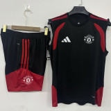 2026/27 M Utd Black Training Vest Jersey (A Set) 红黑裤