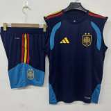 2026/27 Spain Blue Vest Training Jersey (A Set) （2 Stars 2星）