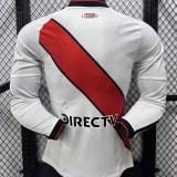 2026/27 River Plate Home White Player Version Long Sleeve Soccer Jersey