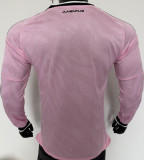 2026/27 JUV Away Pink Player Version Long Sleeve Soccer Jersey