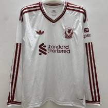 2026/27 LFC Away White Fans Long Sleeve Soccer Jersey