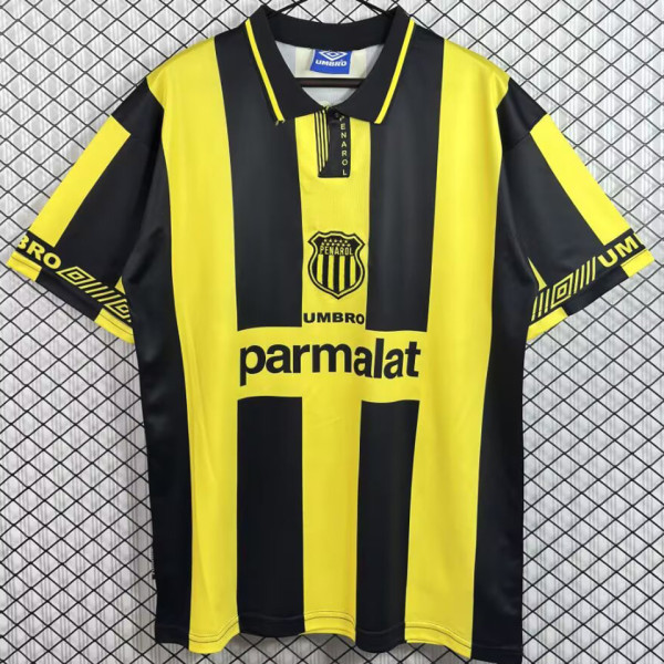 1996/1997 Penarol Home Yellow Black Retro Soccer Jersey