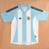 2002 Argentina Home Retro Soccer Jersey