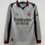 2026/27 AC Milan Grey Fans Long Sleeve Soccer Jersey