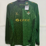 2026/27 R BTS Away Green Fans Long Sleeve Soccer Jersey UCL Version 欧冠版