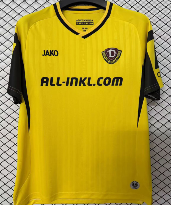 2026/27 Dynamo Dresden Home Yellow Fans Soccer Jersey 德累斯顿迪纳摩
