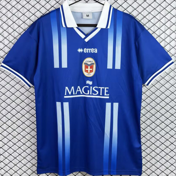 2001/2002 Como Home Blue Retro Soccer Jersey