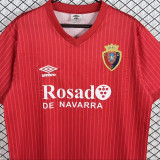 1987/1990 Osasuna Home Red Retro Soccer Jersey
