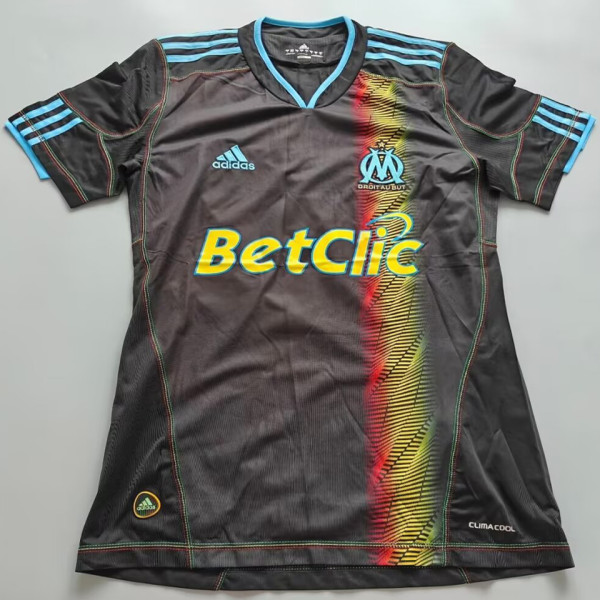 2010/2011 Marseille Away Black Retro Soccer Jersey