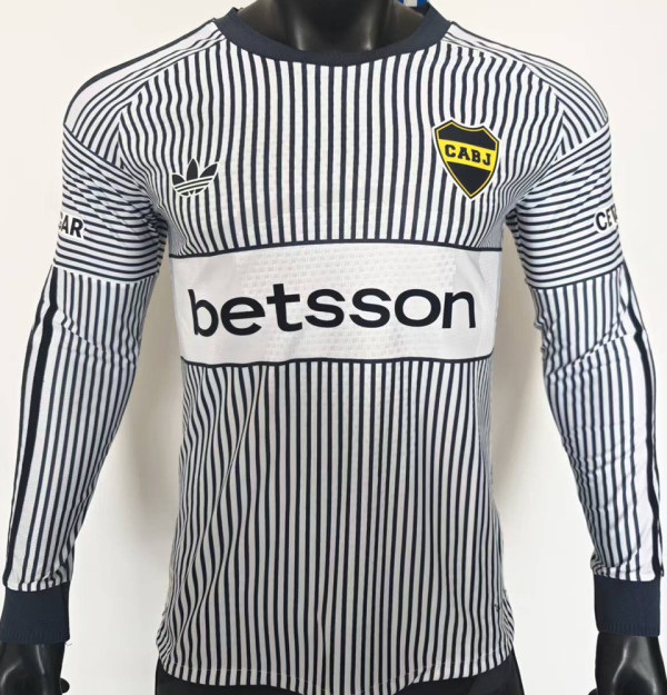 2026/27 Boca Away Player Version Long Sleeve Soccer Jersey