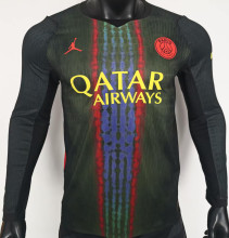 2026/27 PSG Third Black Player Version Long Sleeve Soccer Jersey