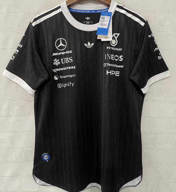 2026-27 Mercedes AMG Petronas F1 Black Player Version Team T-Shirt  球员版 圆领