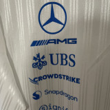 2026-27 Mercedes AMG Petronas F1 White Player Version Team T-Shirt  球员版 圆领