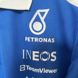 2026-27 Mercedes AMG Petronas F1 Blue Fans POLO Team T-Shirt   有领 球迷版