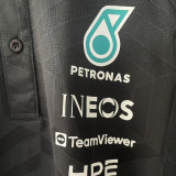 2026-27 Mercedes AMG Petronas F1 Black POLO Team T-Shirt 有领
