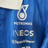 2026-27 Mercedes AMG Petronas F1 Blue Player Version POLO Team T-Shirt   有领 球员版
