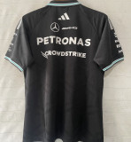 2026-27 Mercedes AMG Petronas F1 Black POLO Team T-Shirt 有领