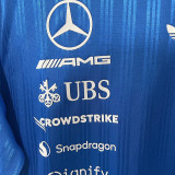 2026-27 Mercedes AMG Petronas F1 Blue Player Version Team T-Shirt  圆领 球员版