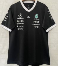 2026-27 Mercedes AMG Petronas F1 Black Team T-Shirt  V领