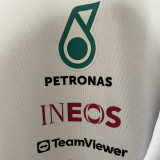 2026-27 Mercedes AMG Petronas F1 White Team T-Shirt  V领